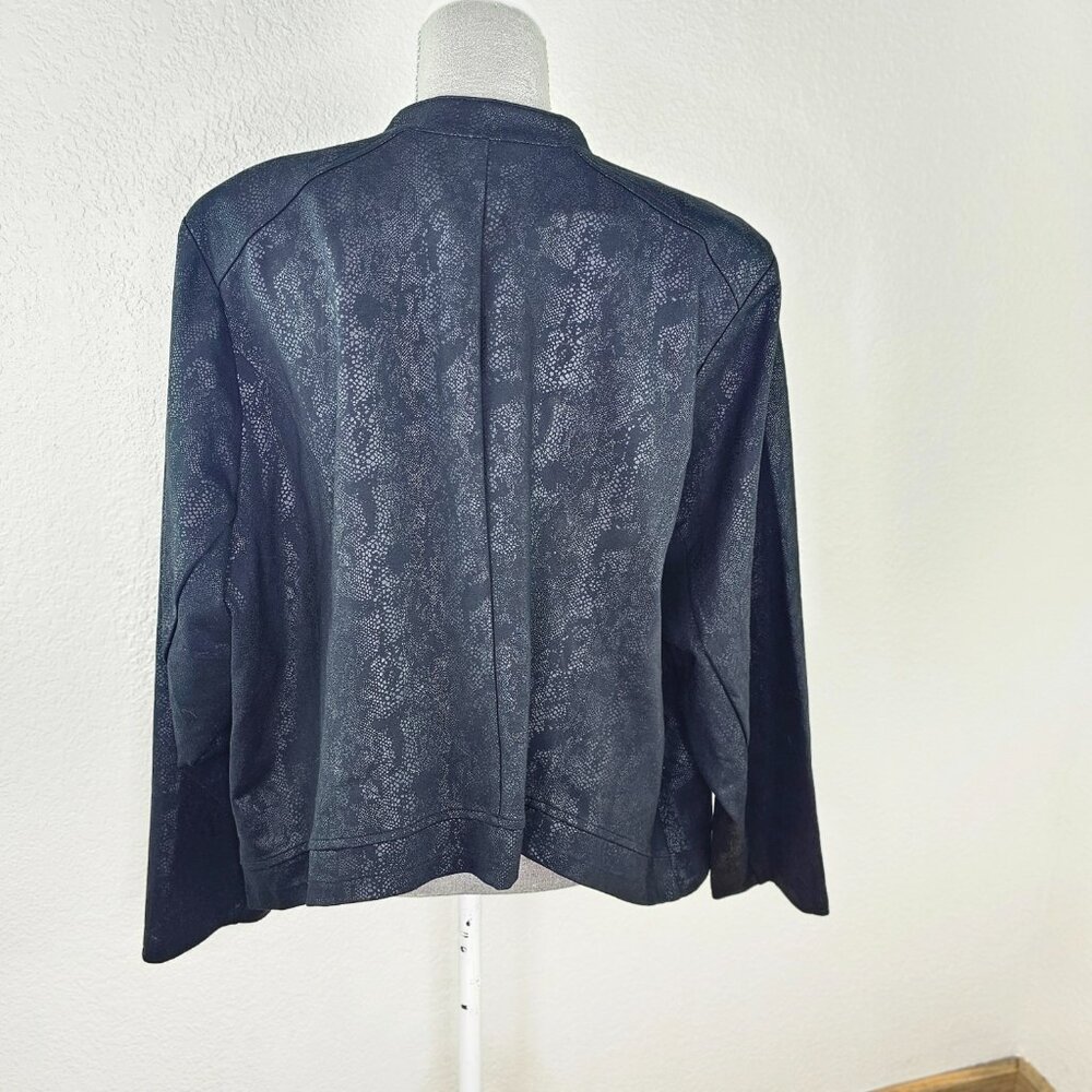 Torrid NWT! Studio Ponte Moto Jacket Python Print… - image 5